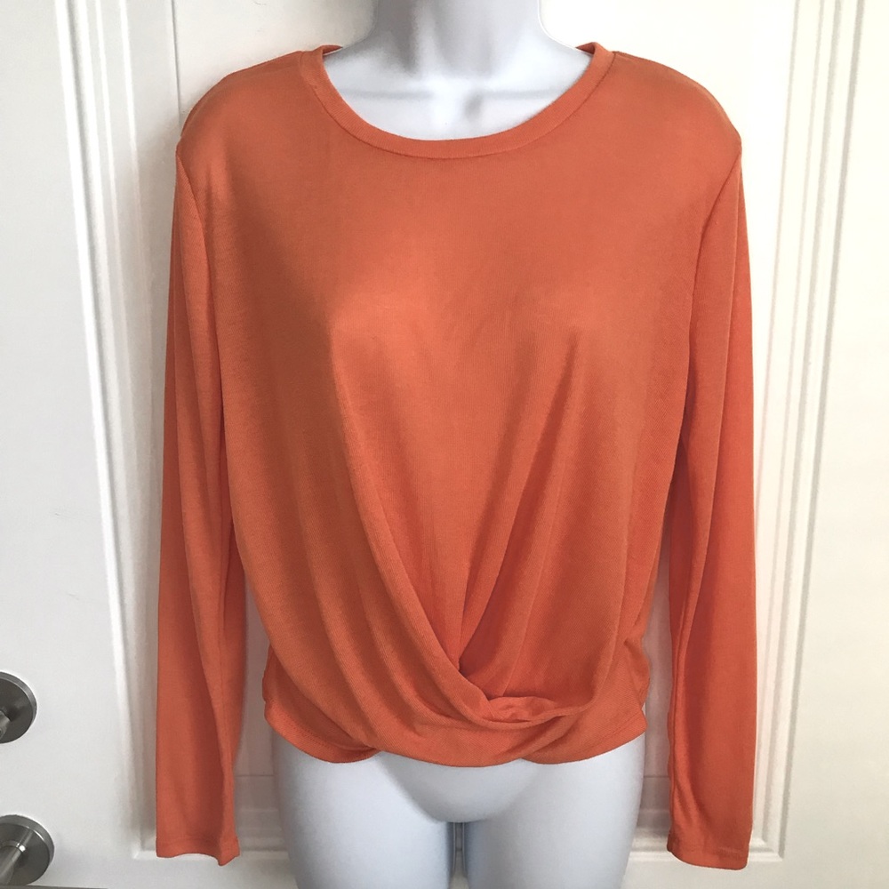 💥4 for $10💥Boutique orange long sleeve top sz S